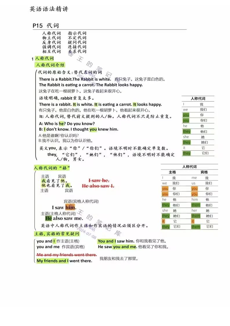 代词1